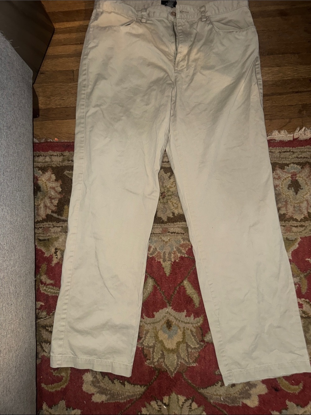 Calvin Klein Men's Khaki Tan Casual Cotton Chino Pants / Trousers | Size 36x32